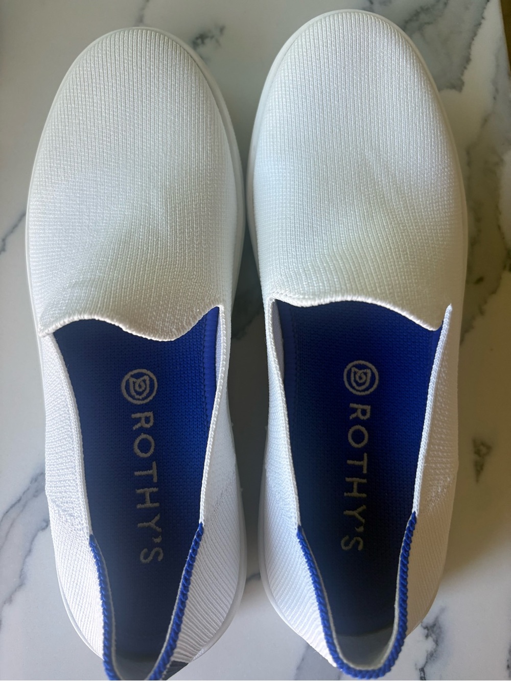 Rothy's Women’s White Slip-On washable Sneakers